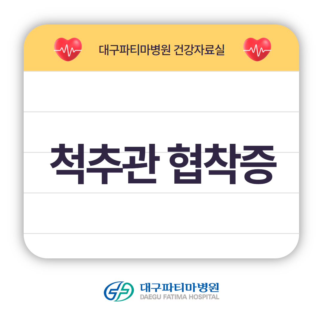 척추관 협착증 관련이미지